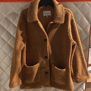 Lou & Grey Tan Teddy Jacket